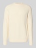 Only & Sons Relaxed Fit Strickpullover aus Baumwoll-Mix Modell 'DALE LIFE' Offwhite