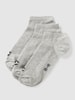 CHAMPION Sneakersocken mit Label-Detail im 3er-Pack Modell 'Sneaker Sock' Mittelgrau Melange