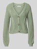 Only Regular Fit Strickjacke mit Strukturmuster Modell 'ROSIE' Schilf