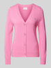 Gant Strickjacke mit Label-Stitching Pink