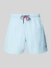 MCNEAL Relaxed Fit Badeshorts mit Logo-Stitching Hellblau