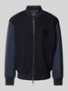 ARMANI EXCHANGE Bomberjack met labelstitching Donkerblauw