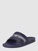 Emporio Armani Slides mit Label-Detail Dunkelblau