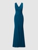 TROYDEN COLLECTION Abendkleid mit Taillenband Petrol