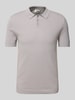 Drykorn Slim Fit Poloshirt mit Strukturmuster Modell 'TRITON' Stein