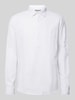 Jack & Jones Premium Regular Fit Leinenhemd mit Kentkragen Modell 'MAZE' Weiss