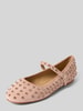 ALMA EN PENA Ballerina's met strass-steentjes Oudroze