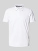 Tom Tailor Regular Fit Poloshirt aus Baumwoll-Piqué mit Logo-Stitching Weiss