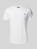 Emporio Armani T-Shirt mit Label-Patch Weiss