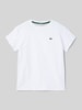 Lacoste T-Shirt mit Label-Detail Weiss