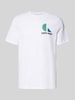 Calvin Klein Jeans T-shirt met labelprint Wit