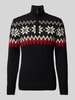 Dale of Norway Gebreide pullover met opstaande kraag Zwart