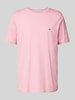 Fynch-Hatton T-Shirt mit Logo-Stitching Rosa