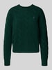 Polo Ralph Lauren Gebreide pullover met kabelpatroon en ronde hals Groen
