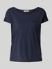 Marc O'Polo Denim T-Shirt mit Brusttasche Marine