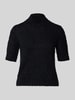 Marc Cain Strickpullover mit Stehkragen und 1/2-Arm Black