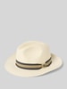 bugatti Strohhut mit Zierschleife Offwhite