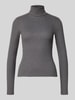 Vero Moda Slim Fit Langarmshirt mit Baumwollanteil Modell 'CHLOE' Anthrazit