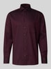 ETERNA REGULAR FIT Modern Fit Business-Hemd mit Kentkragen Bordeaux Melange