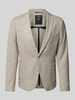 s.Oliver BLACK LABEL Slim Fit Anzugsakko aus meliertem Jersey Beige