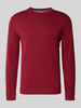 Tom Tailor Regular fit gebreide pullover van zuiver katoen Rood