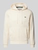 Lacoste Sweatjacke mit Label-Patch Offwhite