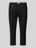 QS Caprihose in unifarbenem Design Black