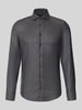 SEIDENSTICKER Slim fit zakelijk overhemd met kentkraag Antraciet