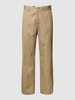 Dickies Chino met persplooien, model 'WORK PANT' Kaki