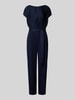 Swing Jumpsuit mit Rundhalsausschnitt Marine