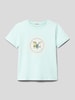Tom Tailor T-Shirt mit Motiv-Print Helltuerkis