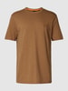 BOSS Orange T-Shirt in melierter Optik Modell 'TEGOOD' Camel
