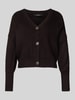 Vero Moda Regular fit gebreid jack met sierknopen, model 'LEA' Zwart