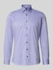 OLYMP Level Five Slim fit zakelijk overhemd met kentkraag Lila