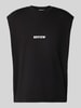 REVIEW Tanktop mit Label-Print Black