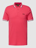 BOSS Green Poloshirt mit Kontraststreifen Modell 'PADDY' Pink