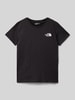 The North Face T-shirt met labelprint Zwart
