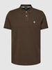 MCNEAL Poloshirt mit Logo-Stitching Dunkelbraun