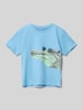 Tom Tailor T-shirt met motiefprint Turquoise