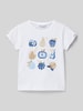 Mayoral T-shirt met motiefprint Blauw