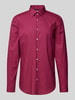 Jake*s Slim Fit Business-Hemd mit Knopfleiste Fuchsia