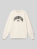 CHAMPION Sweatshirt met labelprint, model 'COLLEGE' Offwhite
