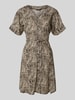 Only Regular Fit Minikleid aus reiner Viskose Modell 'EVIDA' Taupe