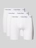 Calvin Klein Underwear Trunks mit Logo-Bund im 3er-Pack Weiss