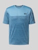 Under Armour Regular fit T-shirt met logoprint, model 'Tech' Donkerblauw