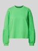 Marc Cain Sweatshirt met ribboorden Appeltjesgroen