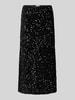 Vila Spódnica midi z wysokim stanem i cekinami model ‘FAITH’ Czarny
