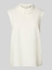 Marc O'Polo Denim Regular Fit Blusentop mit Hemdblusenkragen Weiss