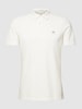 s.Oliver RED LABEL Poloshirt in melierter Optik Modell 'Washer' Weiss