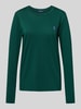 Polo Ralph Lauren Shirt met lange mouwen en labelstitching Donkergroen